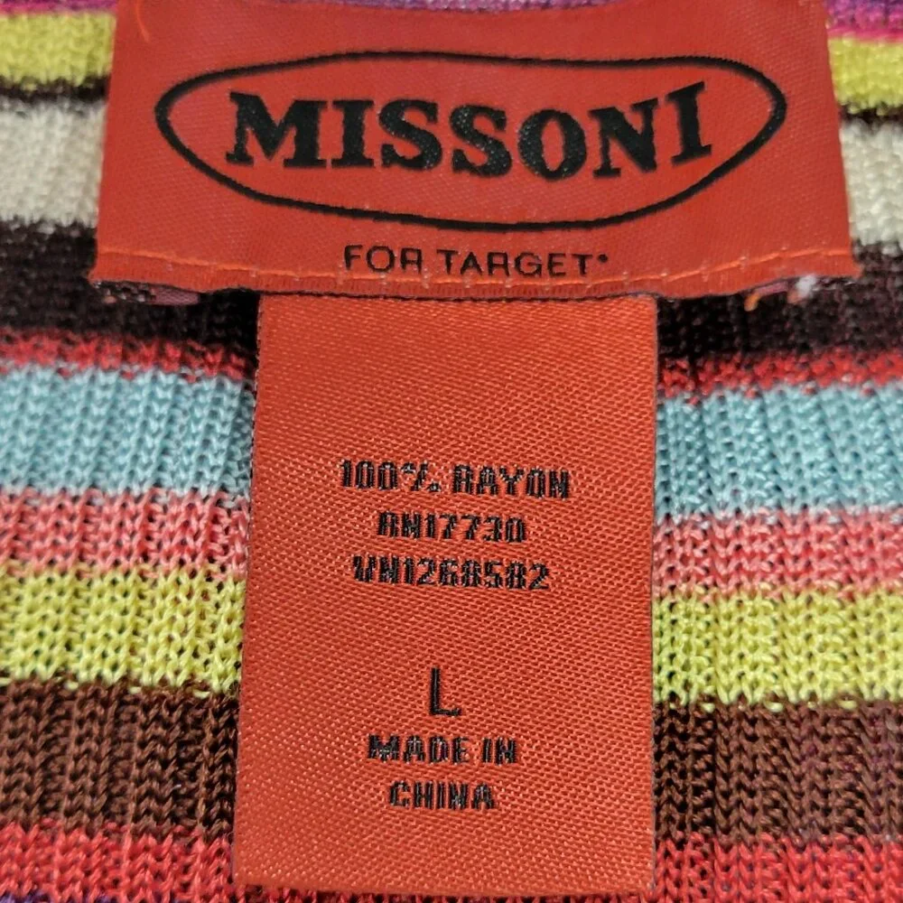 Rare striped Missoni for Target L/S Sweater - Picture 5 of 8